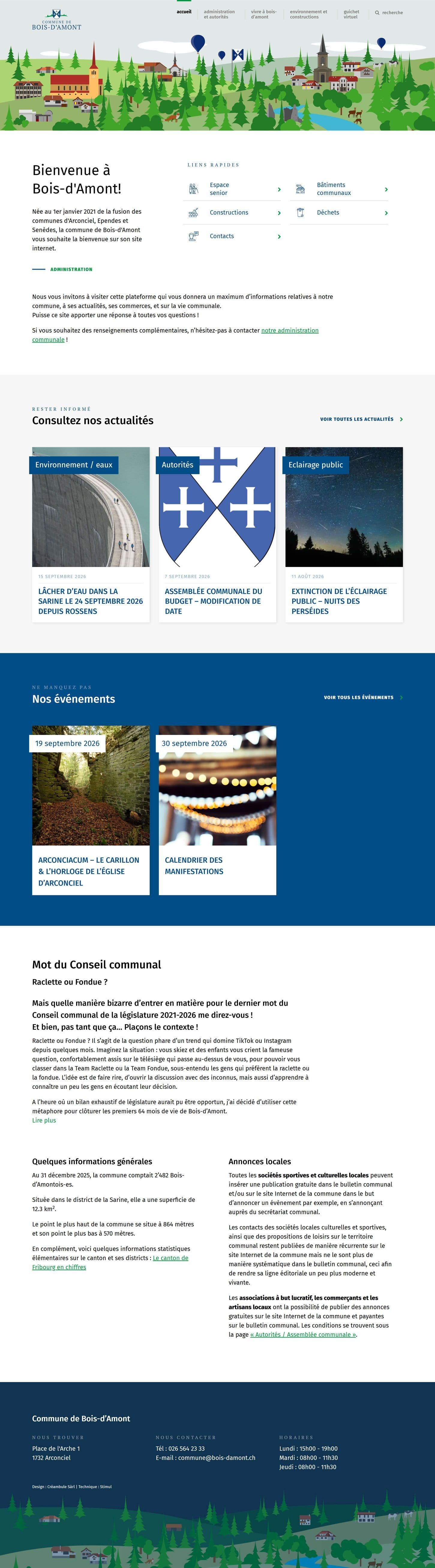 Aperçu du projet Commune de Bois-d'Amont