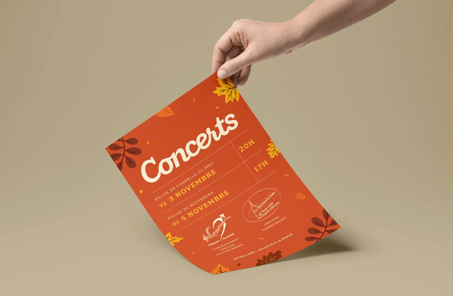 Aperçu du projet Chœurs fribourgeois 1