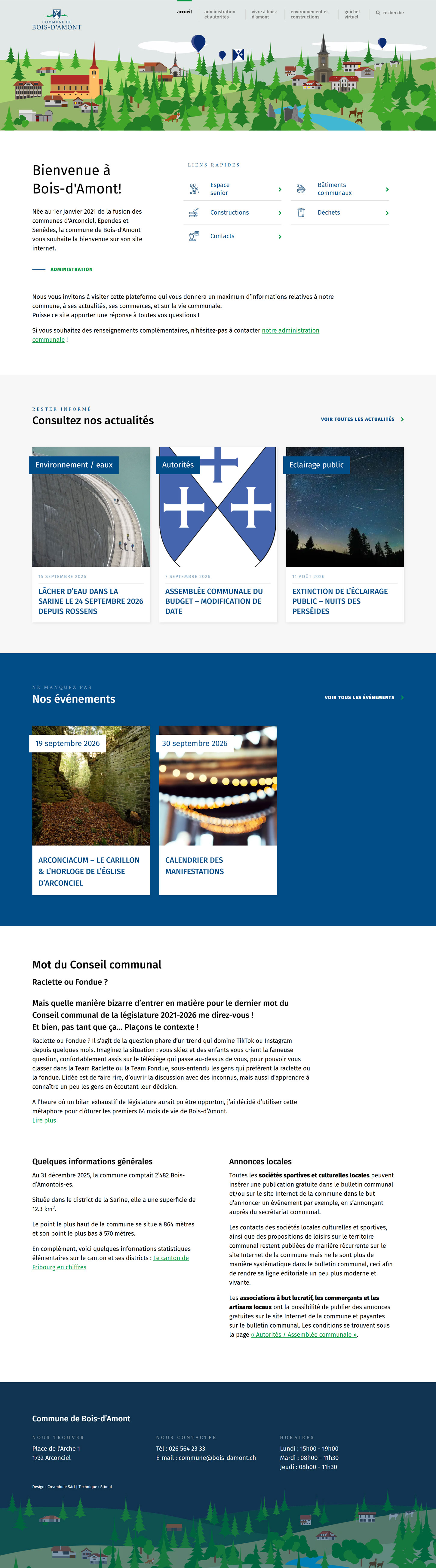 Aperçu du projet Commune de Bois-d'Amont